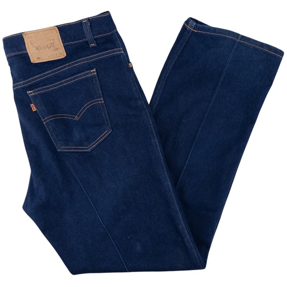 Levi's Other - Vintage Levi's Jeans‎ Men's 42x32 Dark Blue 517 Denim Bootcut Orange Tab USA 90s